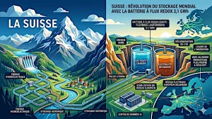 La batterie suisse surpasserait tous les systèmes de stockage par batterie existants en termes de capacité