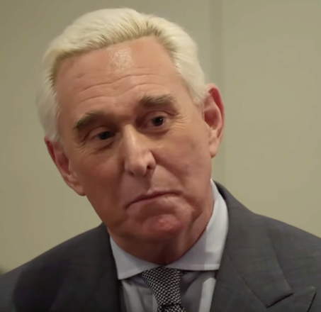 Roger Stone in a suit